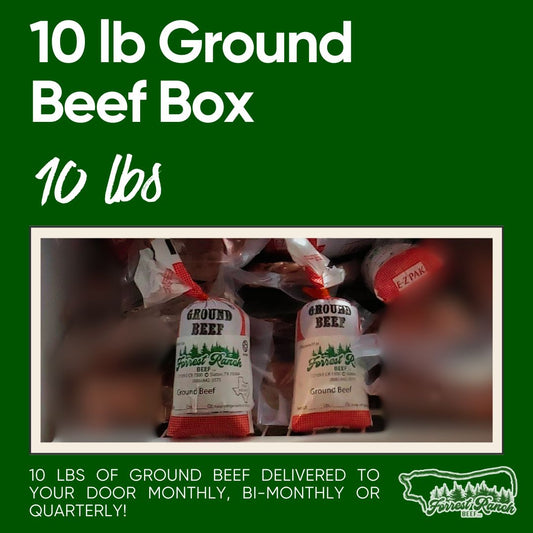 10lb Ground Beef Subscription Box