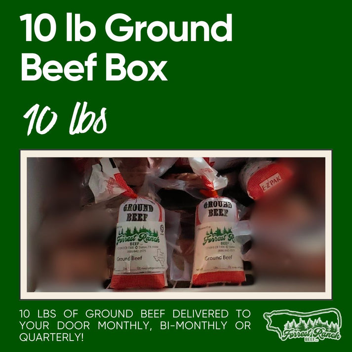 10lb Ground Beef Box – Forrest Ranch Beef