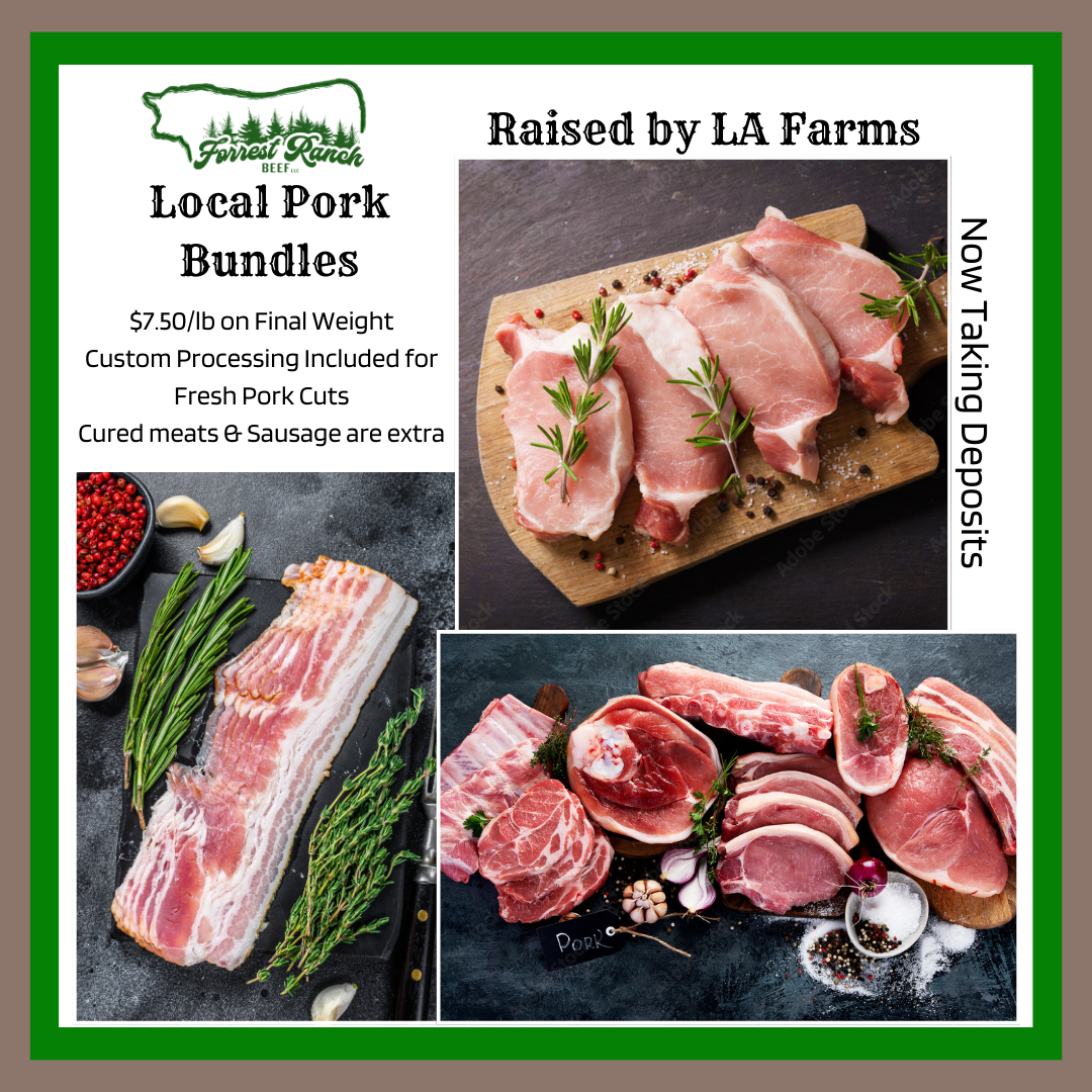 Local Pork from LA Farms Half Hog Deposit