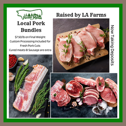 Local Pork from LA Farms Half Hog Deposit